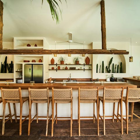 Savour evening drinks at home or head to a local beach bar