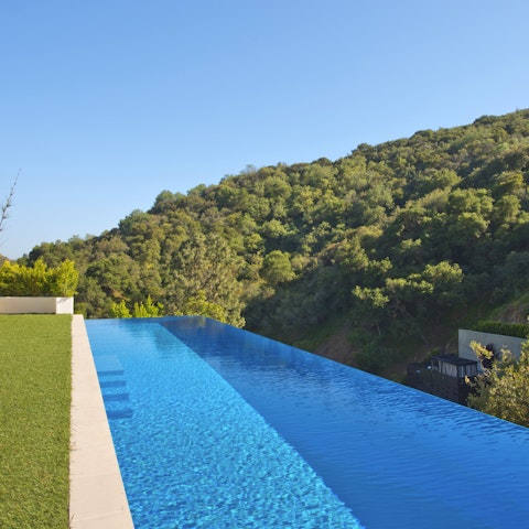 Cool down with a dip in the infinity pool