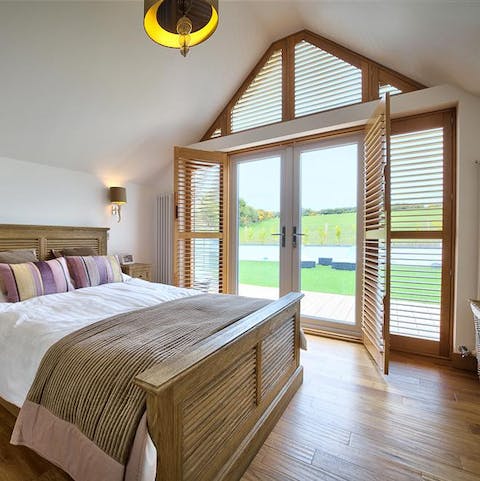 Wake up and step straight out onto the patio