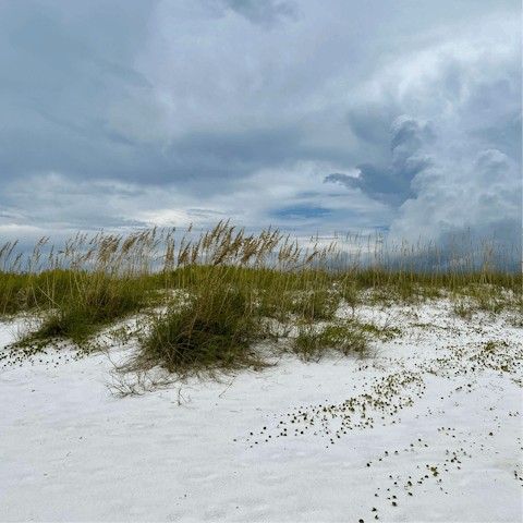 Walk a few steps to the sands of Plage des Bas Sablons