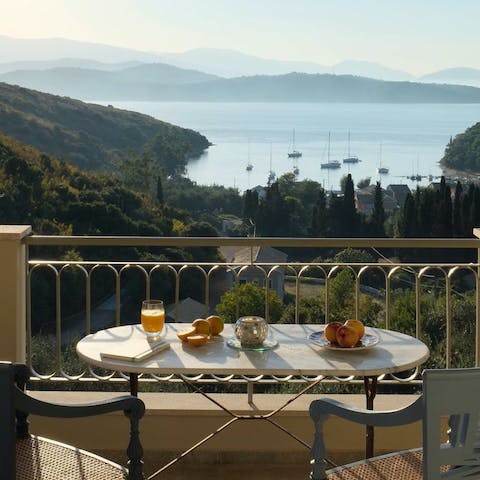 Serve your favourite drinks as the sun sets over the island