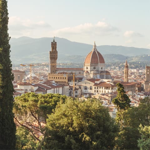 Take a day trip to Florence and admire the Renaissance art and architecture