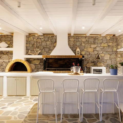 Fire up delicious alfresco feasts in the outdoor kitchen