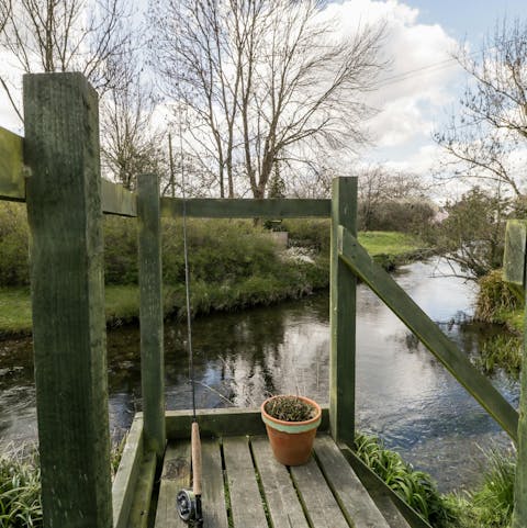 Take advantage of the fishing rights here