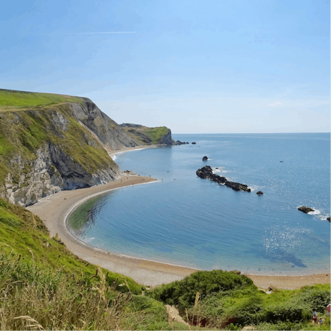 Explore the Dorset coast, including Burton Bradstock, a drive away