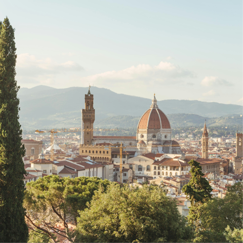 Stay a forty-minute drive from fabulous Florence
