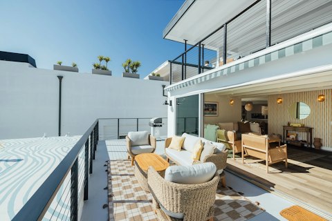 Step outside and catch the California sun on the terrace