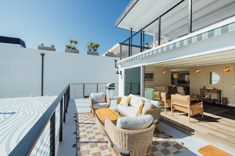 Step outside and catch the California sun on the terrace