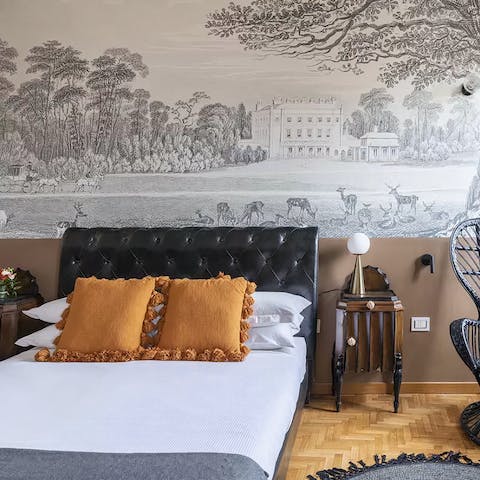 Wake up in the beautifully decorated bedrooms feeling rested and ready for another day of Rome sightseeing