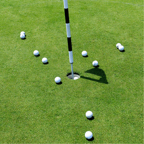 Practise your links game at the Hunstanton Golf Course next door