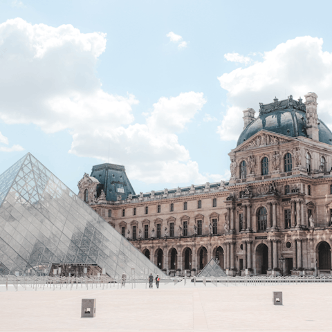 Get a culture fix at the Louvre – it’s within walking distance