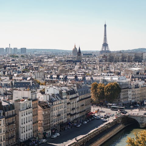 Stay in the heart of Paris, a short walk from attractions such as the Palais Royal
