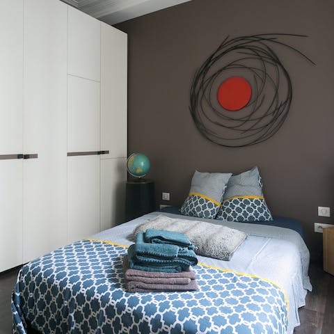 the characterful Design details in the bedroom