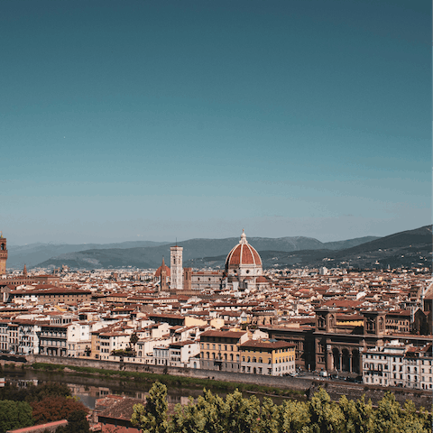 Take a day trip to Florence, just thirty minutes away