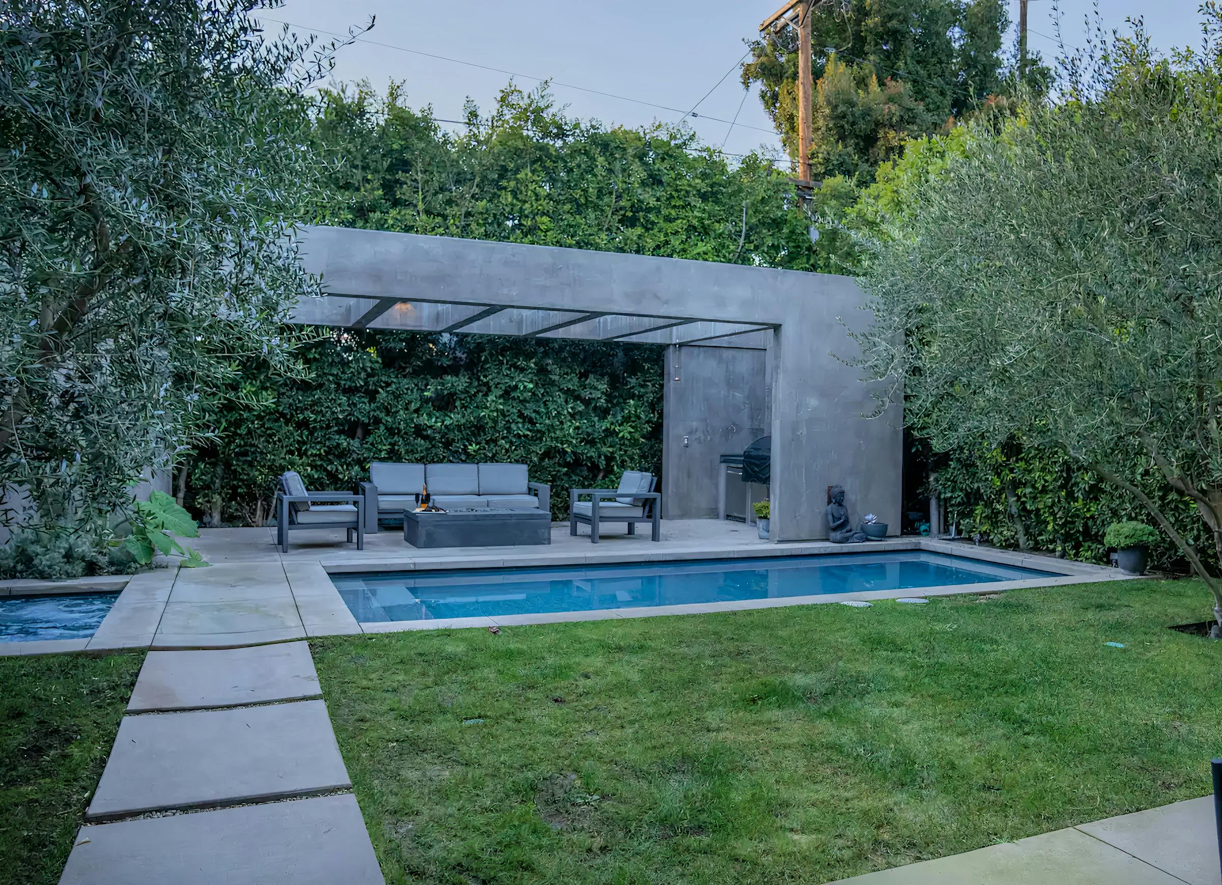 Sunset over the Palm Trees