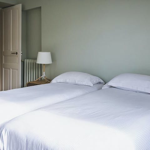 Get a good night's rest in the comfy bedrooms