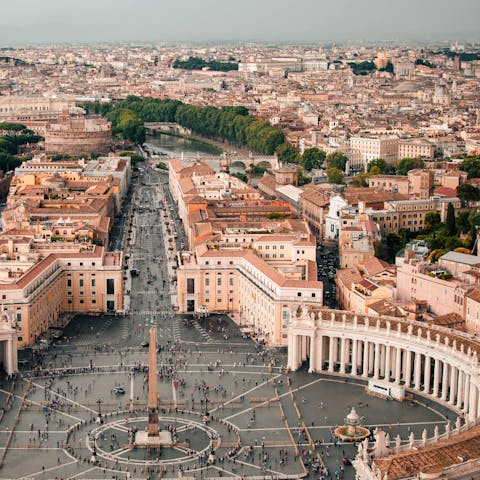 Explore the museums of the Vatican – it's a short walk away