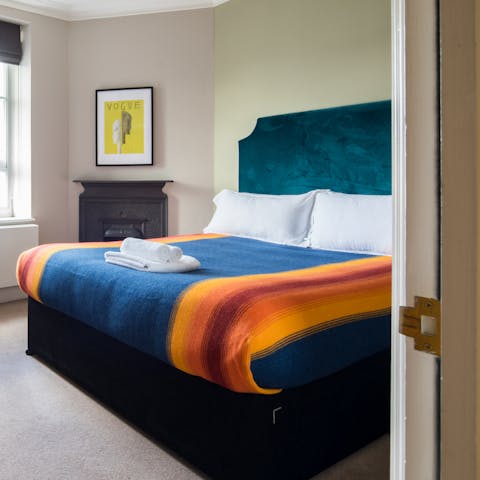 Get a good night's sleep in the king-size bed