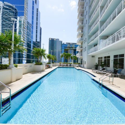 Swim a few laps in the communal pool
