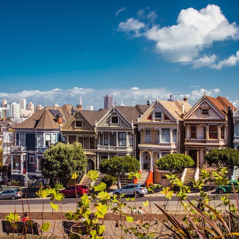 Hop in the car and be in San Francisco in just over half and hour