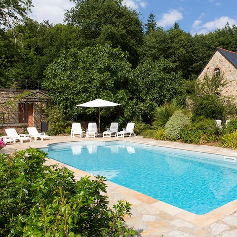 Spend your afternoon relaxing by the pool