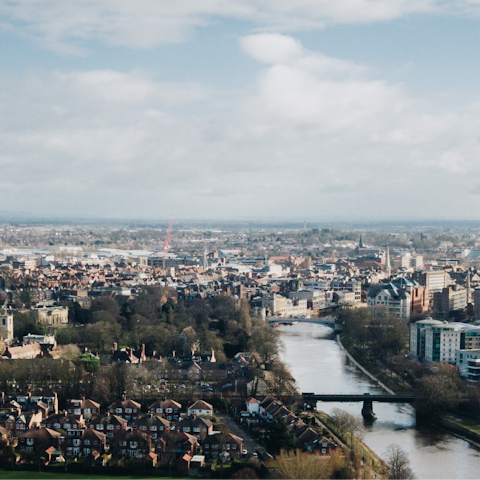 Wander along the bankside footpaths of the River Foss, four minutes from home
