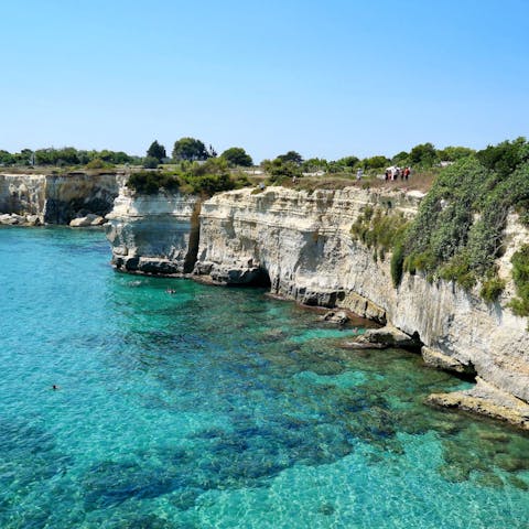 Stay in Serranova, just 5 kilometres away from the beaches of Torre Guaceto