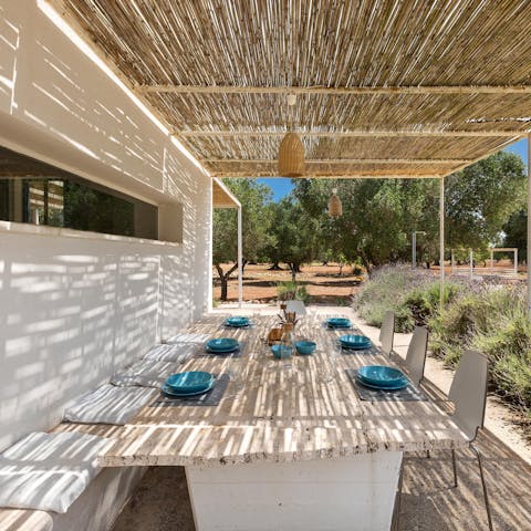 Tantalise over Italian culinary delights at the alfresco dining area