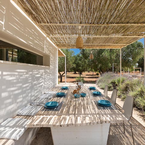 Tantalise over Italian culinary delights at the alfresco dining area