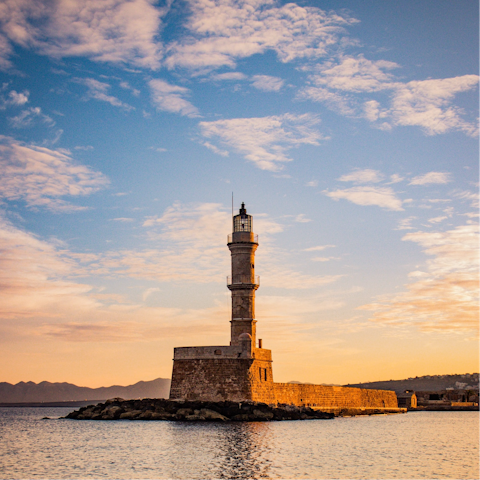 See the sights of Chania Old Town – it's just 300 metres away