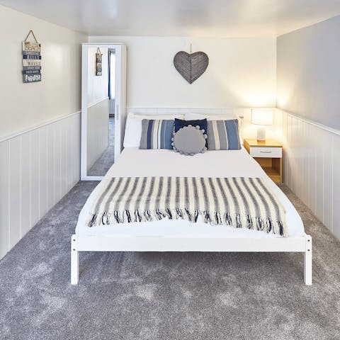 Relax on the comfy bed after exploring Whitby