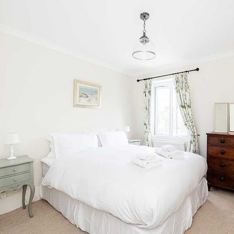 Enjoy a restful night's sleep in the comfortable bedrooms