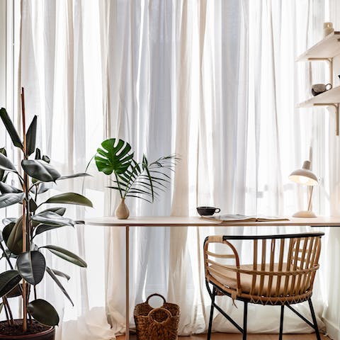 Keep one eye on work at the dedicated office space