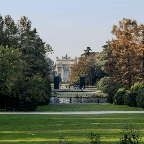 Begin your stay in Milan with a stroll to Parco Sempione