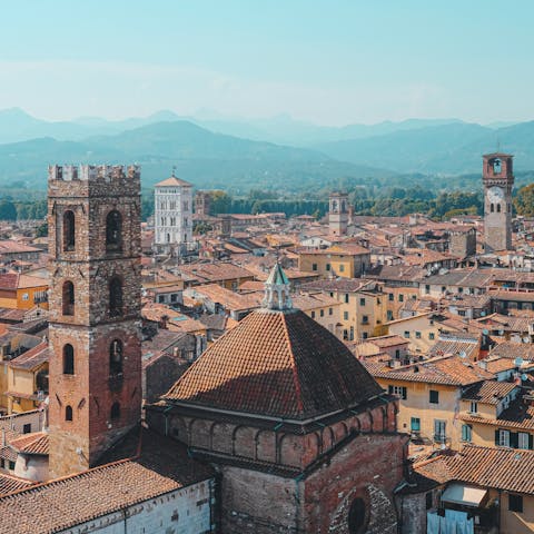 Experience timeless Tuscan charm in nearby Lucca