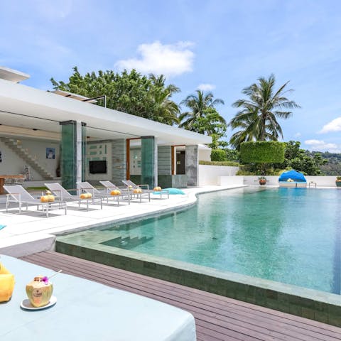 Look forward to lounging beside the picturesque pool