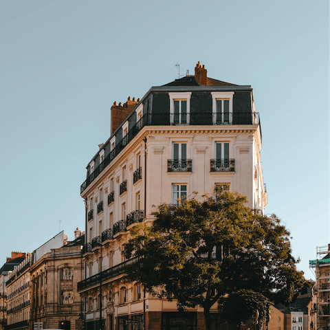 Explore the historical city of Nantes from this central location