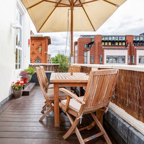 Enjoy drinks alfresco on the terrace