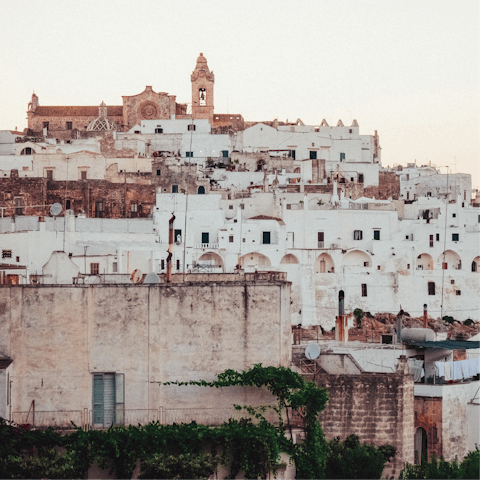 Explore historic Ostuni and get lost amid the narrow streets