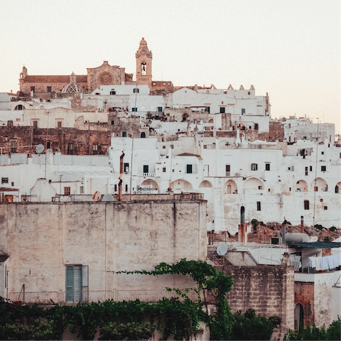 Explore historic Ostuni and get lost amid the narrow streets