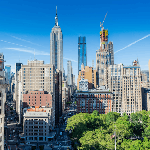 Have a stroll around Union Square with its eateries and shops, a short walk away