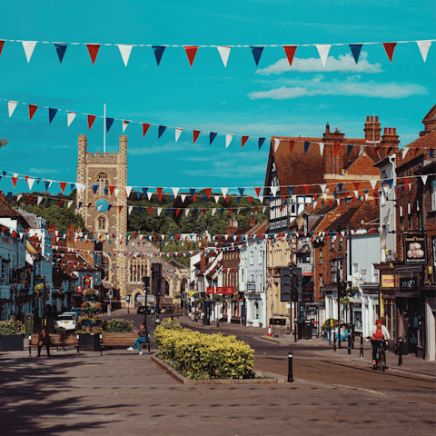 Spend a morning wandering the pretty streets of Henley, lined with boutiques, cafés and restaurants