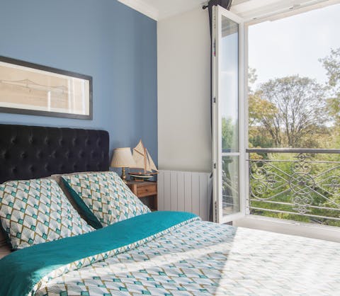 A light-filled bedroom