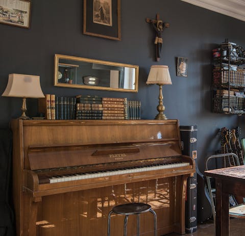 A charming upright piano
