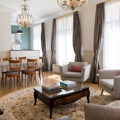 Enjoy spending quality time together in the open-plan living room