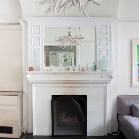 Keep toasty beside the fire during the New York winter