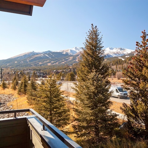 Soak up incredible views of the mountains from your terrace