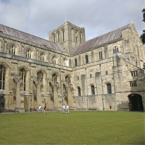 Visit Winchester Cathedral – a nine-minute walk way