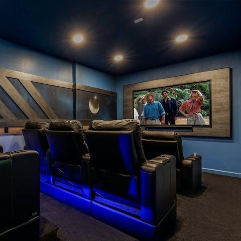 Enjoy movie nights in the home cinema