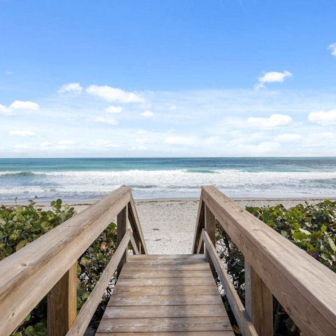 Soak up the Florida sunshine with direct access to Melbourne Beach